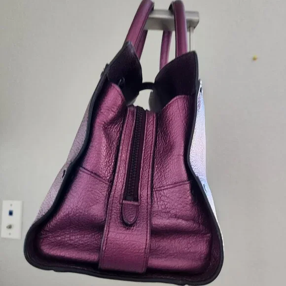 Nwot Coach Mercer Halogram Purple Metallic Shoulder Bag Purse - Picture 11 of 15